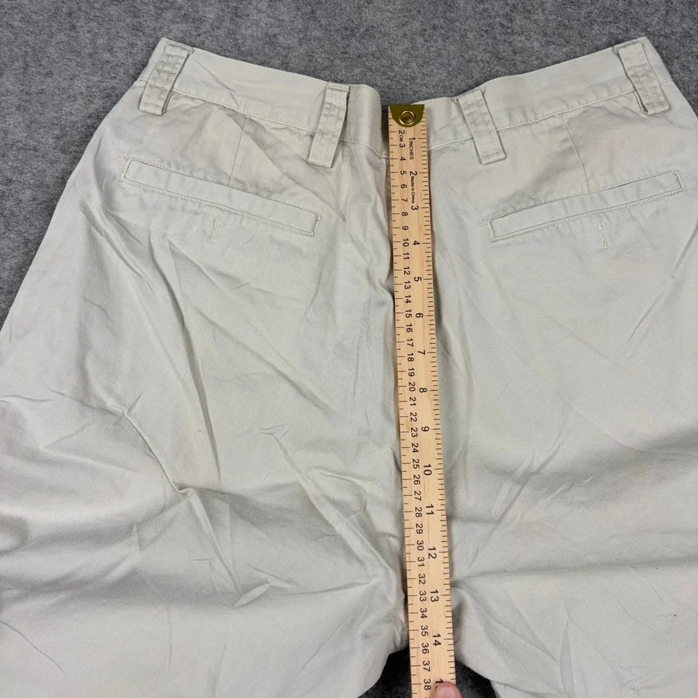 Arizona‎ Chino Shorts Mens 34 Beige Pleated Front Cotton Casual Summer Khaki Y2K